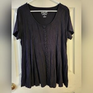 Torrid Super Soft Black Blouse